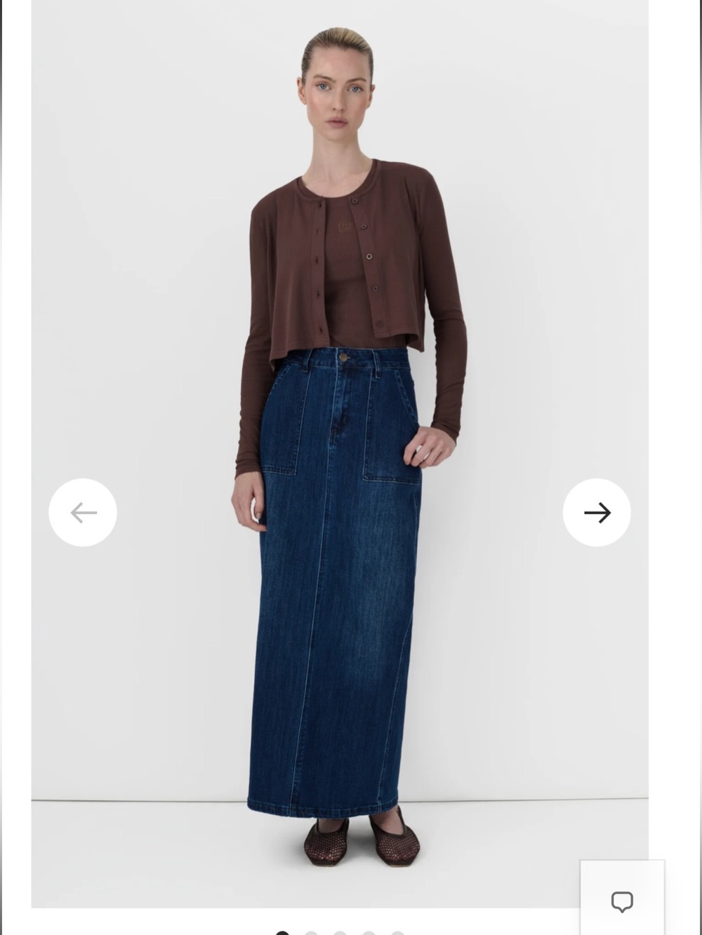 Recollection Strech denim skirt Sz L